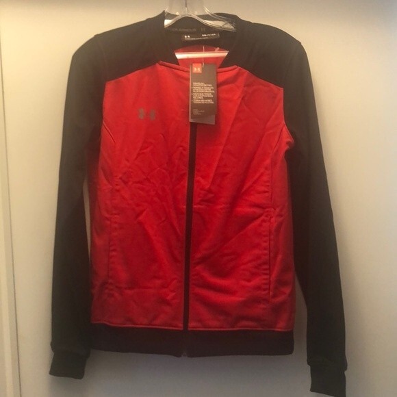 Under Armour UA NWT Challenger II Color Block Track Nigh Neck Zip Up Jacket S - Picture 2 of 8